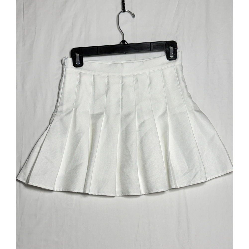 Tennis Skirt Pleated‎ Mini White Schoolgirl Athleisure Style